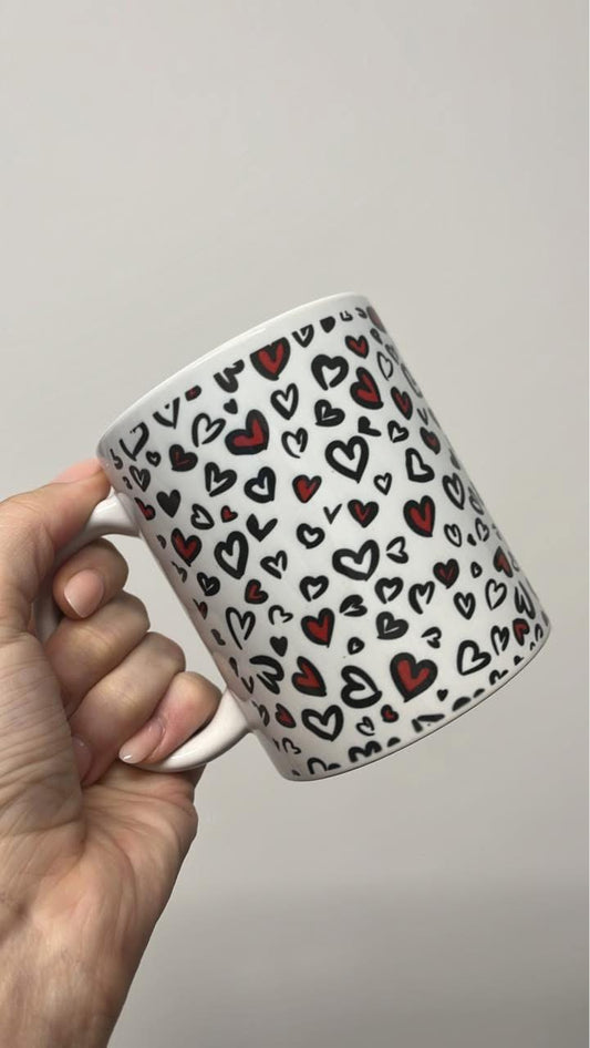 Leopard Heart Mug