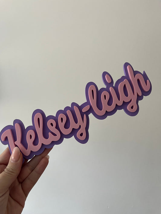 3D Name Plaque