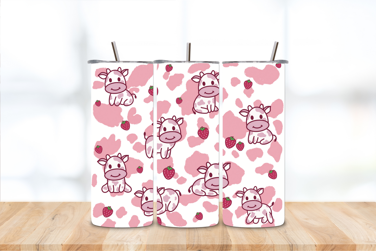 Pink Baby Cow 20oz Tumbler